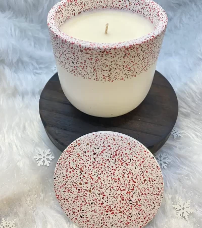 Glass terazzo classic candle jar