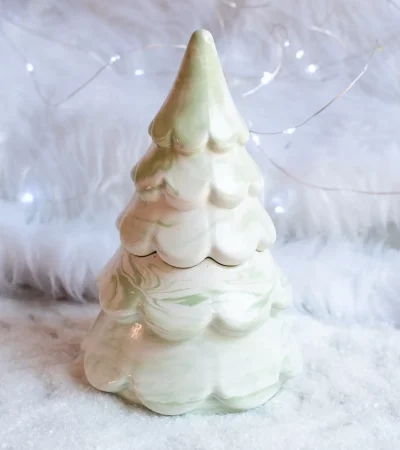 The Christmas tree - Λευκό με πράσινα νερά εφέ μαρμάρου