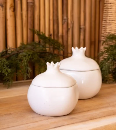 Pomegranate charm - Λευκό